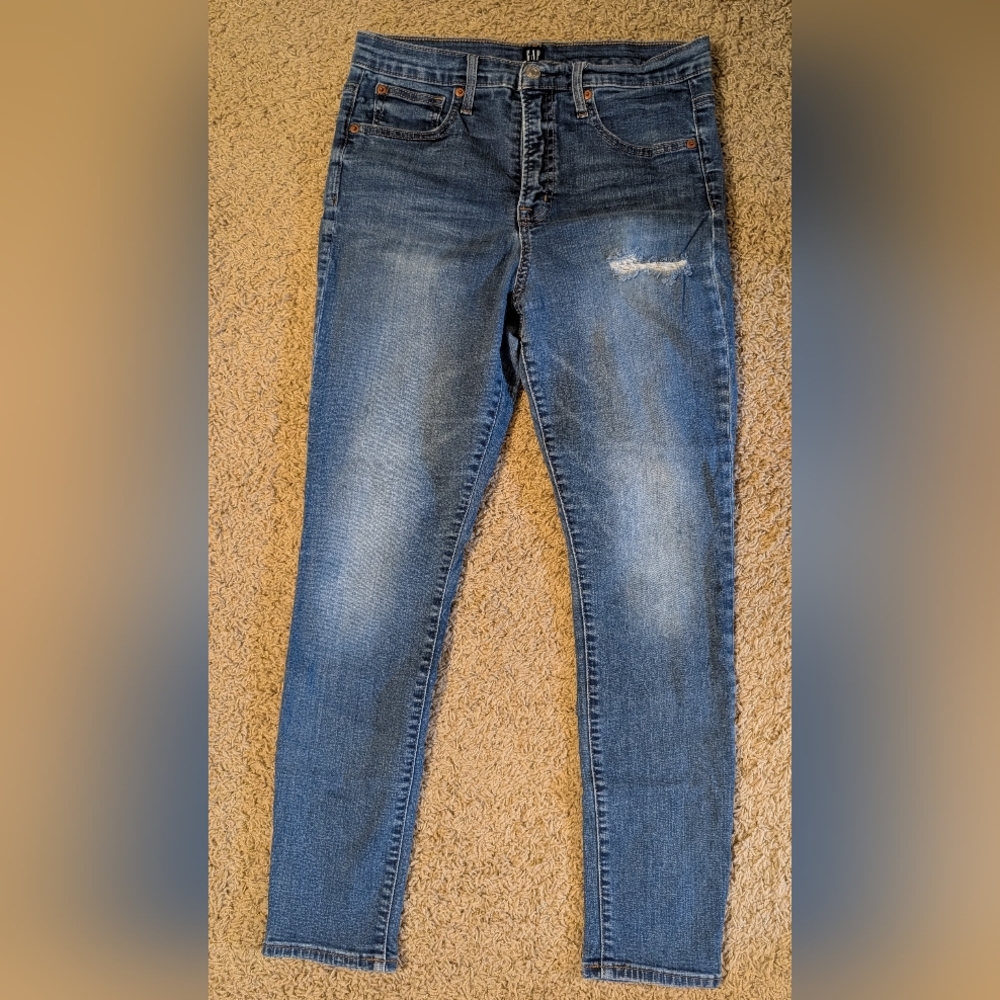 GAP Women's Blue Skinny Jeans